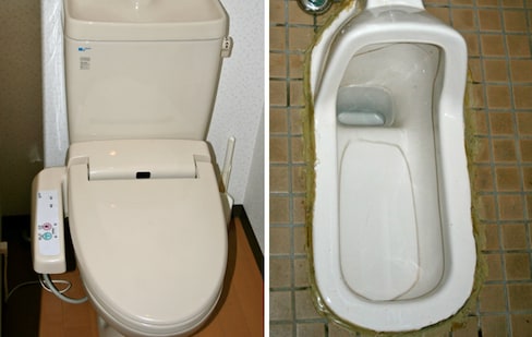 Western-Style vs. Japanese-Style Toilets