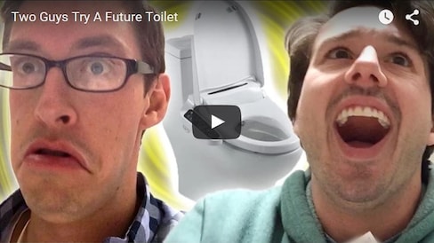Watch 2 BuzzFeed Writers Try a Washlet!