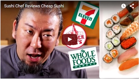 Watch a Japanese Sushi Chef Try American Sushi