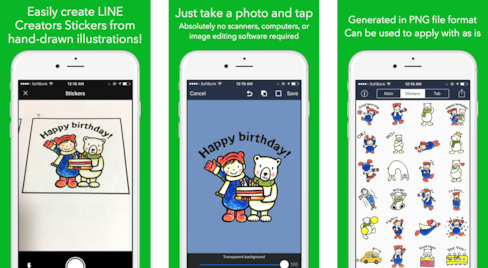 Line Stickers from Hand-Drawn Illustrations