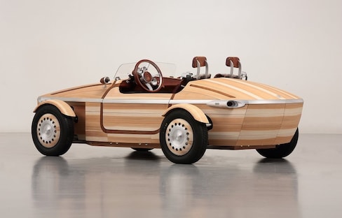 Toyota Concept Car Made from 86 Wooden Panels