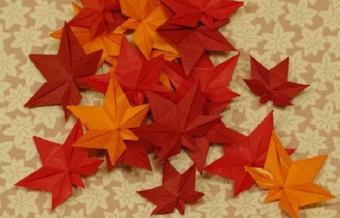 가을을 종이로 접어보자! 종이접기 디자인 6