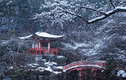 The Snowscape of Daigo Temple