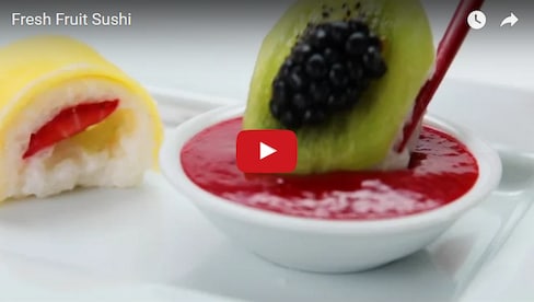 Mouth-Watering Fruit Sushi!
