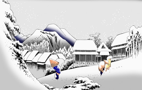 10 Beautiful Snow-Themed Japanese 'Ukiyo-e'