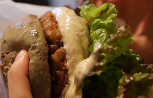 Tasty Fast Food Vegan Burger Made From Hemp