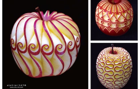 Artist Uses Fruits & Vegetables for Carvings