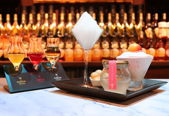 梅酒カクテル専門店「The CHOYA 銀座BAR」おもちシロップで楽しむかき氷が登場！
