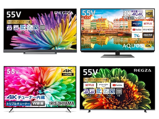 【Amazon初売り】50V型以上のおすすめテレビ5選！ 東芝・REGZAやシャープ・AQUOSなど