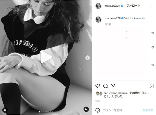 谷まりあ、美尻ちら見えの超ミニショーパン姿に「色気がすごすぎます」「キメ顔強い」の声