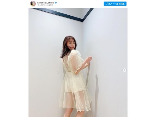 野々村真の長女・香音、美脚際立つスケスケ衣装で大胆に肌見せ！ 「天使すぎてる」「透明感半端ない！」