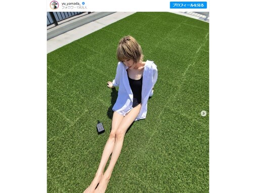 山田優、美脚披露で「脚細すぎて…大丈夫そ？」と心配の声続出！ 「キレイだけど…なんか…色々怖ぃ…」