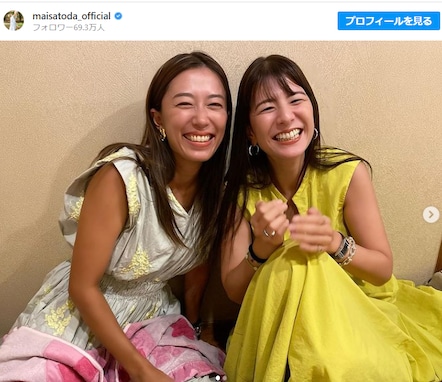 「最強２ショット」里田まい、スザンヌと数年ぶりのツーショット公開！ 「双子の姉妹みたいに似てる」