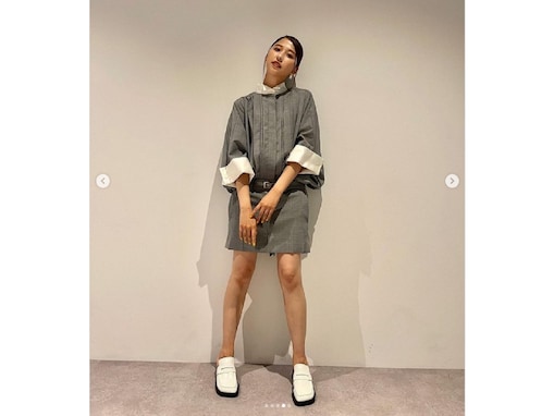 「えぐ可愛い」玉井詩織、ミニスカで美脚披露！ 「玉井さんのためにある服だね」「スタイル良すぎる」