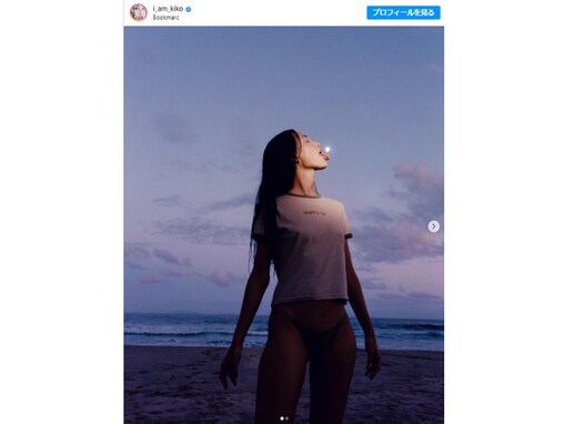 水原希子、海辺で舌出しのセクシーショット公開！ 「キコちゃんみたいな自然体の女性がほんとに美しい」