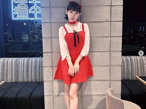 「美脚過ぎや」渡辺美優紀のねこ娘風ミニワンピ仮装姿に反響「実写版か!?」の声