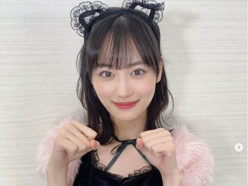 乃木坂46・山下美月、ミニスカ黒猫コスプレ公開！ かわいすぎる姿にファンから「もっと見たい」の声
