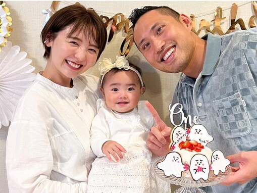 おのののか、娘の誕生日にイケメン夫と“顔出し”家族ショット！ 「なにこの顔かわいい」「可愛い。。」