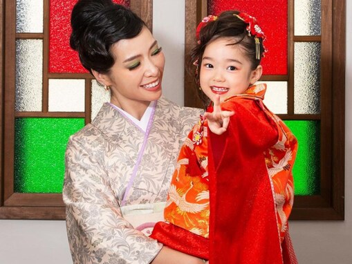 紅蘭、3歳娘との美しすぎる着物ショット披露！ 「顔ちっさ！足なっが！」 「なんとゆう美しさ」と反響の声