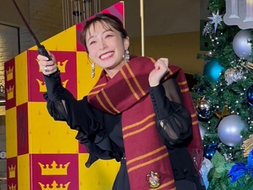宇垣美里、かわいすぎるハリー・ポッター姿を披露！ 「美里ポッターですね」「笑顔が可愛くてキュンキュン」