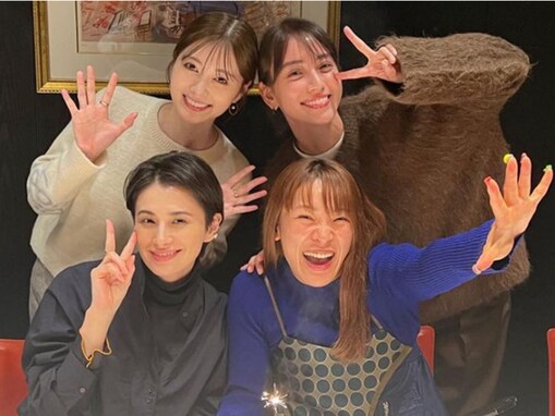 滝沢カレン、白石麻衣＆ホラン千秋とフワちゃんの誕生日を祝福！ 「すげぇ豪華メンバーや…」と反響の声