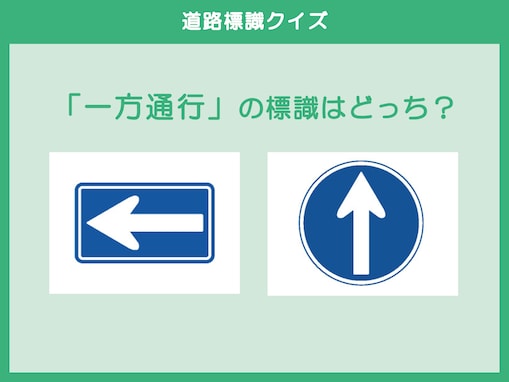 「一方通行」と「指定方向外進行禁止」正しい標識はどっち？【道路標識クイズ】