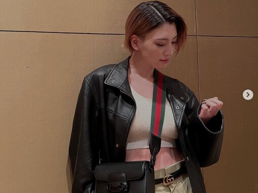 三吉彩花、美腹筋あらわなグッチコーデ披露！ 大胆に肌を見せた圧巻のスタイル＆イケメンな姿