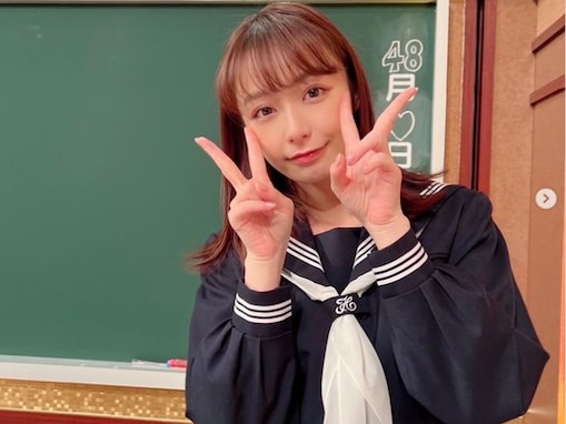 宇垣美里、31歳のかわいすぎるセーラー服姿公開！ 「現役生より似合って可愛い」「可愛い過ぎて悶絶」