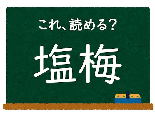 【脳トレ】この漢字はなんて読む？ 「塩梅」【難読漢字クイズ】