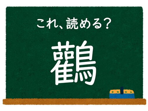 「鸛」はなんて読む？ じっくり考えてみよう【難読漢字クイズ】