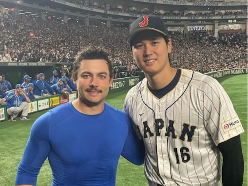 大谷翔平、フレッチャー＆WBC上位打線トリオとの写真公開！ 「たまんないね」「世界一取ってきてください」