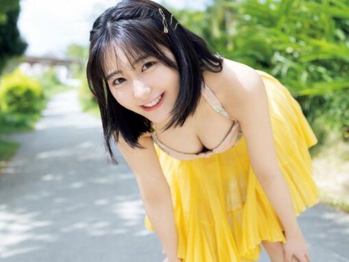 HKT48・田中美久、谷間あらわな爽やかグラビアショットに「相変わらずいい女や…」「女神すぎる」の声