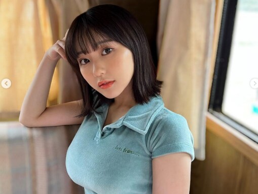 「デカすぎ」田中美久、ぴっちりシャツでボディラインあらわに！ 「日に日におっぱいの主張が激しく」