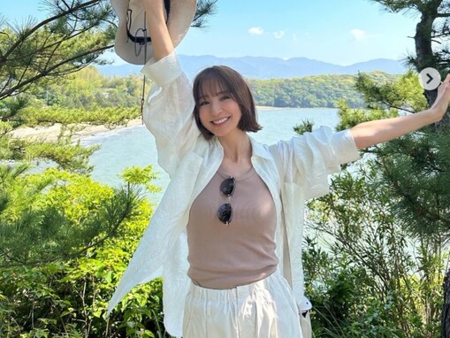 篠田麻里子、地元・福岡の糸島市で元気な姿を披露！ 「いい顔されてます」「元気そうで何よりです」