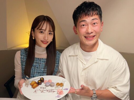 近藤千尋、夫・ジャンポケ太田との結婚8周年記念日にツーショットを公開！ 「太田夫妻は永遠の憧れです」