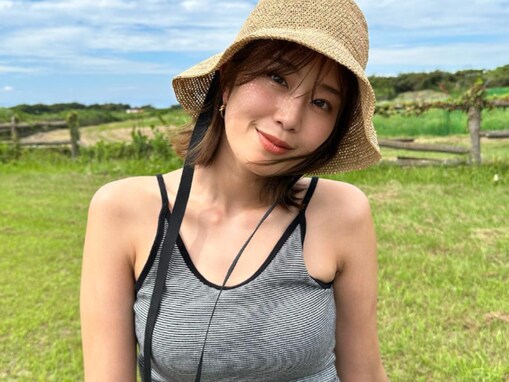 「胸が大きいね」稲村亜美、美デコルテあらわなキャミソール姿を披露！ 「首筋色っぽい〜」