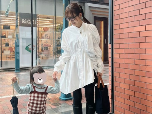 「痩せた！？」菊地亜美、娘とのツーショットに「脚めっちゃほそくないですか？」「すごい痩せましたね」と反響