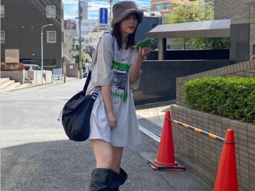 「はいてますよ…ね？」本田翼、大きめTシャツとブーツの間から絶対領域があらわに！ 「女子だけどときめく美脚です」