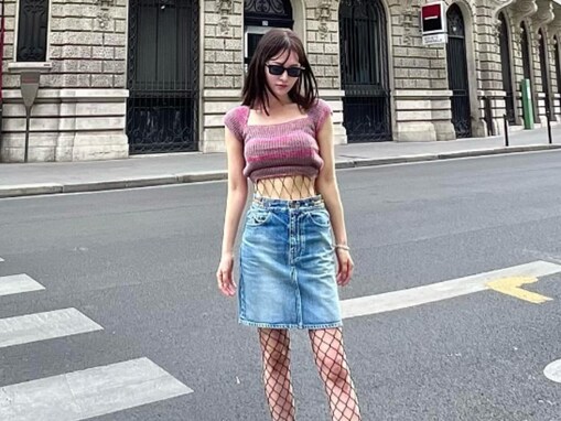 兒玉遥、おなか＆美脚あらわなセクシーコーデでパリの街を歩く！ 「めっちゃセクシー」「パリの街に溶け込みすぎ」