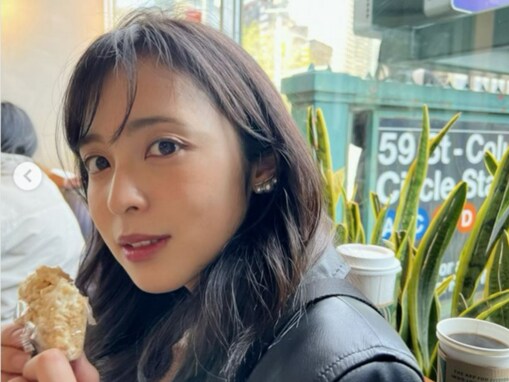 久慈暁子、夫でバスケ・渡邊雄太撮影？ NYショットに反響！ 「愛情が伝わってきます」「リアルに安室ちゃんかと」