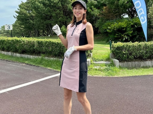 鷲見玲奈、抜群のスタイル際立つゴルフウエア姿を披露！ 「美脚で色気があってキレイです」