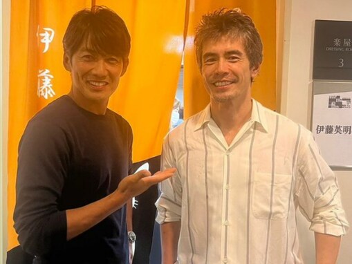 伊藤英明、反町隆史との“イケおじ”ショット公開！ 「どちらも、良い年の重ね方をされている」「なんてかっこいい」
