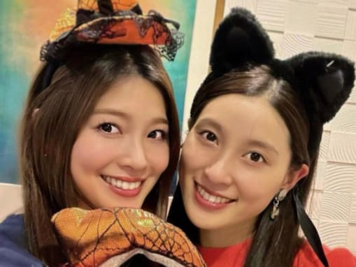 土屋炎伽、妹・太鳳との仲良しハロウィーンショット！ 「キレイ過ぎてスゴイ」「美人だなぁ…」