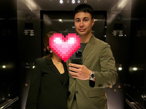 ユージ、結婚10年の美人妻と身長差2ショット！ 思い出話に「素敵過ぎるエピソード」「泣けます」と反響