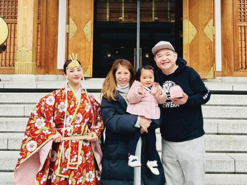 神職の資格持ち・平祐奈、内山信二一家の安産祈願！ 「さすが神職。コスプレ感が無い」「スゴいです」