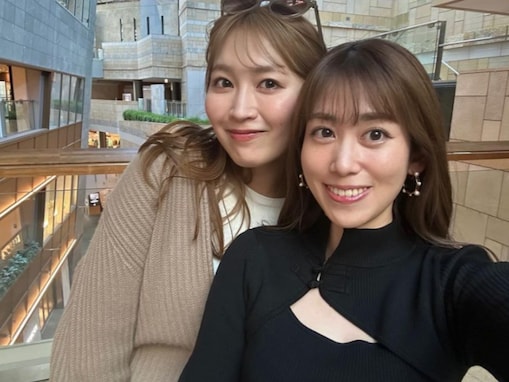 難関大学卒の中川安奈アナ、ボディライン際立つ姿で美人アナとツーショット！ 「美人姉妹ですね」「双子みたい」