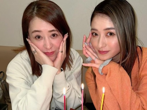 みちょぱ母、53歳誕生日に“姉妹にしか見えない”親子ショット！ みちょぱの夫・大倉士門との家族ショットも