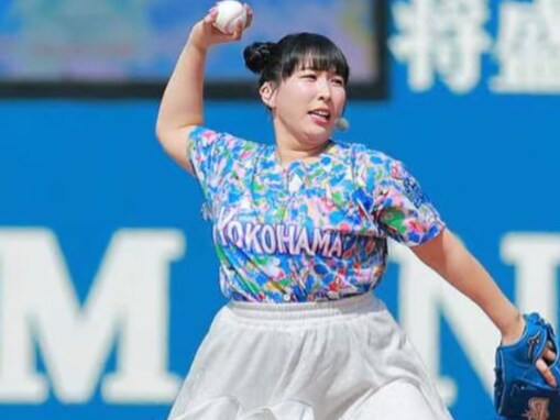「球速180km放りそう」3時のヒロイン・ゆめっち、ミニスカ姿の始球式ショットを公開！ 「ばりゴツい」
