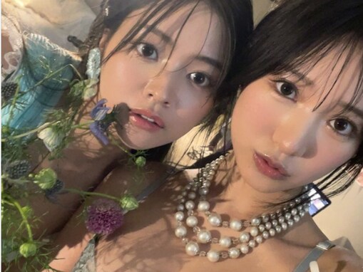 横野すみれ、美女と谷間あらわなランジェリー姿を披露！ 「本当に全てが美しくて」「見惚れてました…」