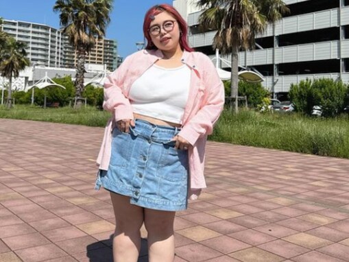 「痩せましたか？」くれいじーまぐねっと・UraN、ぽっちゃり女子の美脚コーデに反響！ 「超カワイイ」